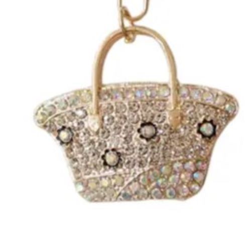 Rhinestone Handbag Keychain