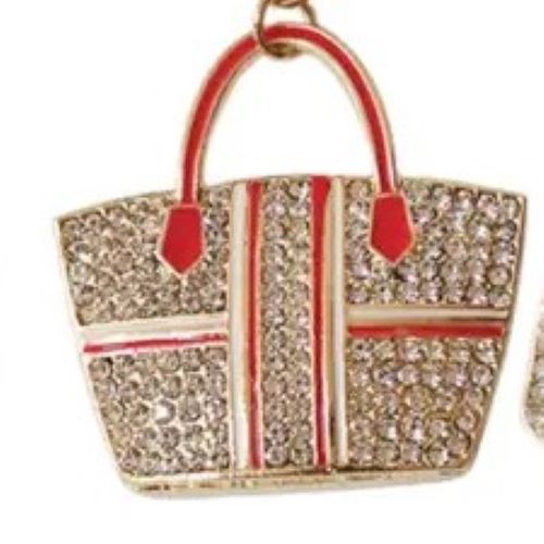 Rhinestone Handbag Keychain