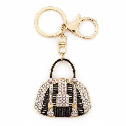 Keyring Bag Charm | Rhinestone Handbag