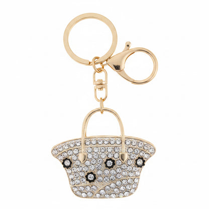 Keyring Bag Charm | Rhinestone Handbag
