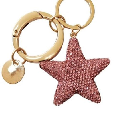 Rhinestone Star Keychain