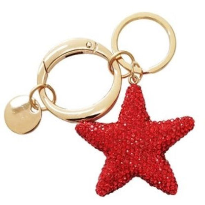 Rhinestone Star Keychain