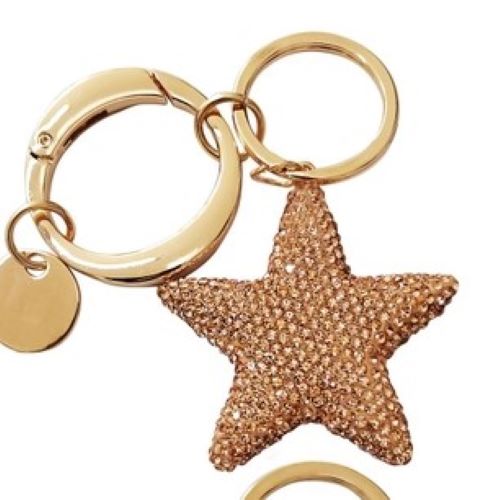 Rhinestone Star Keychain