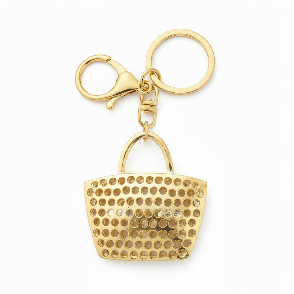 Keyring Bag Charm | Rhinestone Handbag
