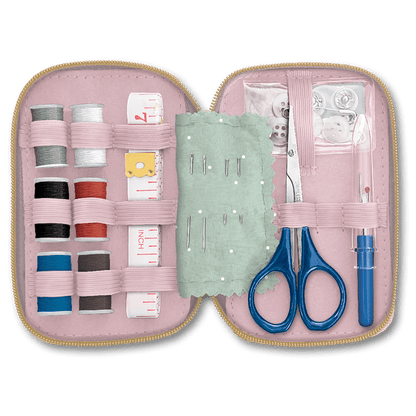 compact sewing kit | Green Jacobean