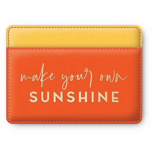 vegan leather card wallet | Sunshine