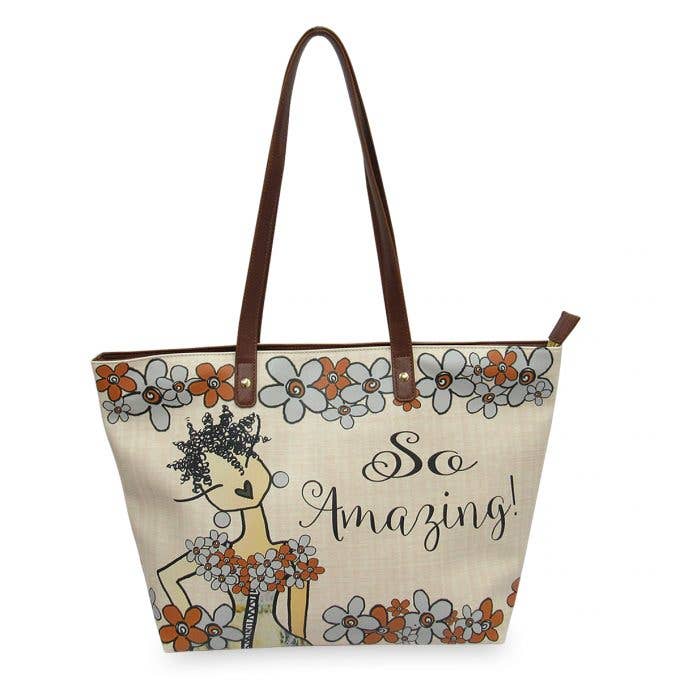 Vegan Leather Statement Tote | So Amazing