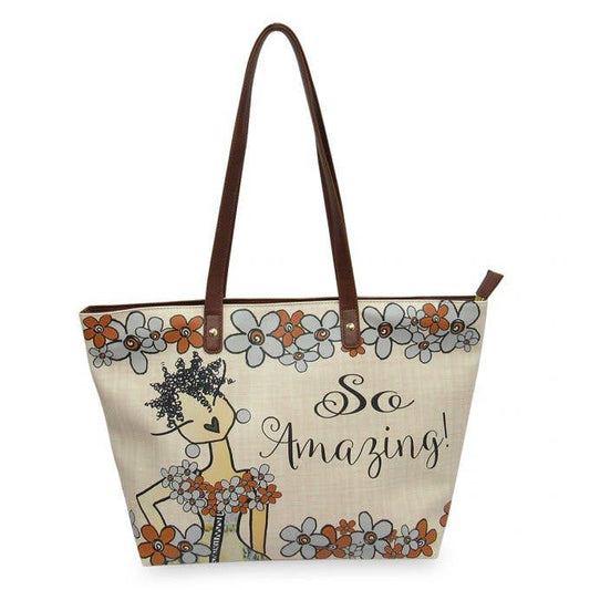 Vegan Leather Statement Tote | So Amazing