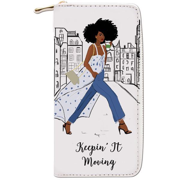 African American Expressions 'Keepin' It Moving' Statement Wallet