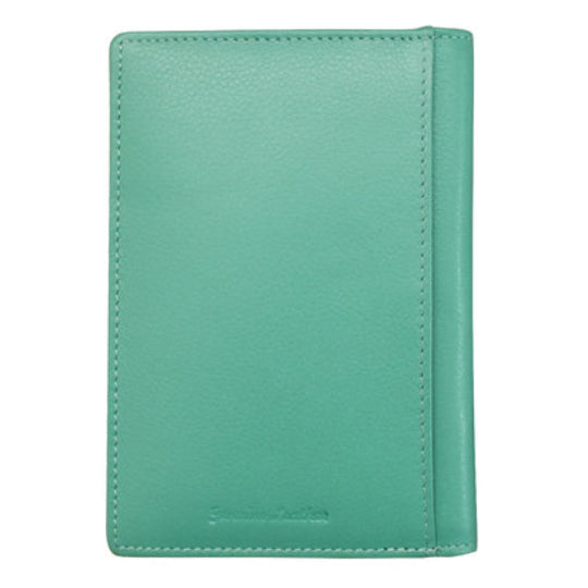 Leather Passport Wallet | Turquoise