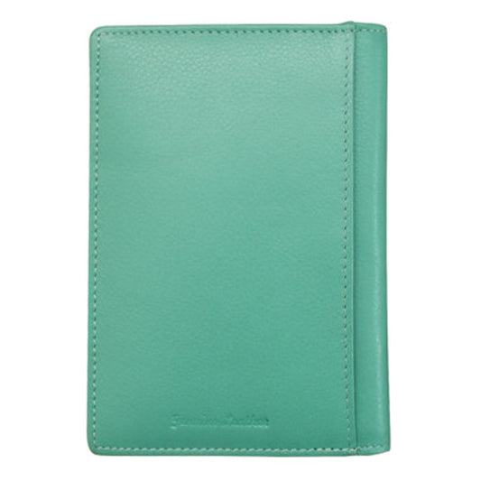 Leather RFID Passport Wallet | Turquoise