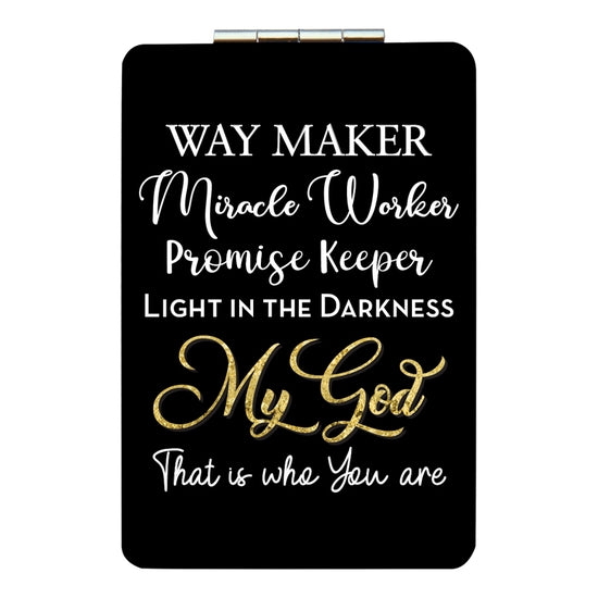 African American Expressions Rectangular Compact Mirror | Way Maker