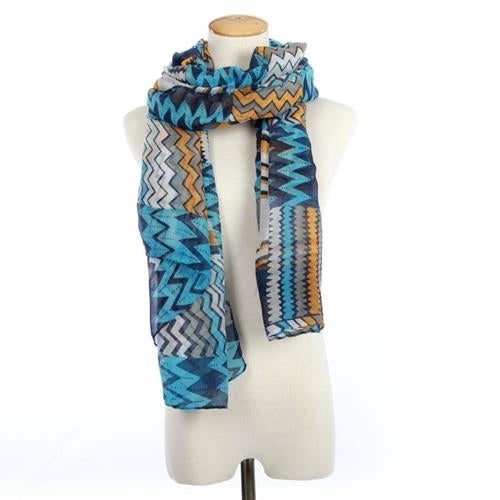 lightweight print scarf | Ziggy