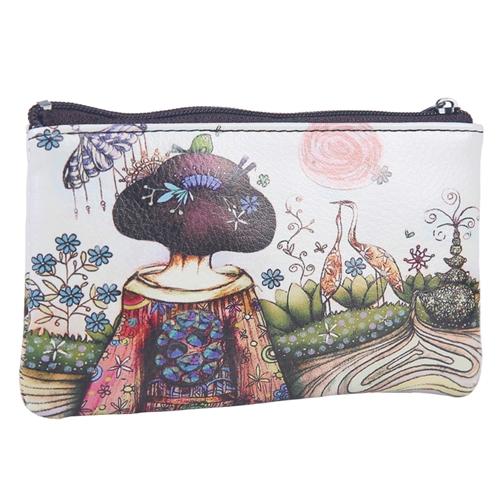 Artistic Vegan Leather FOB Holder | Geisha Paradise