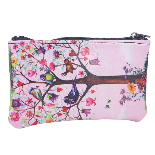 Artistic Vegan Leather FOB Holder | Tree of Life