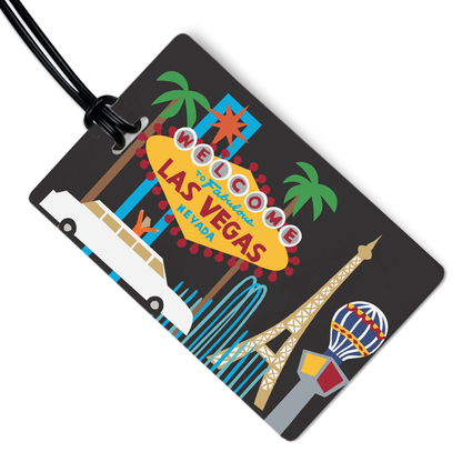 R. Nichols Travel-Themed Luggage Tag | Las Vegas