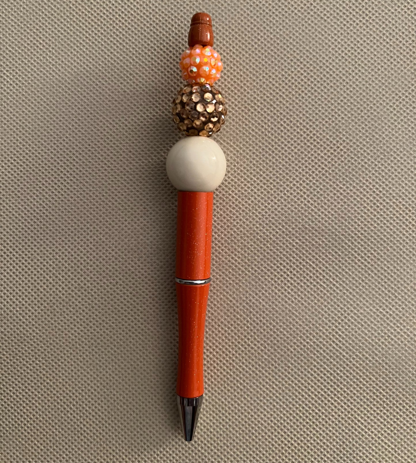 orange beaded pen | Melon