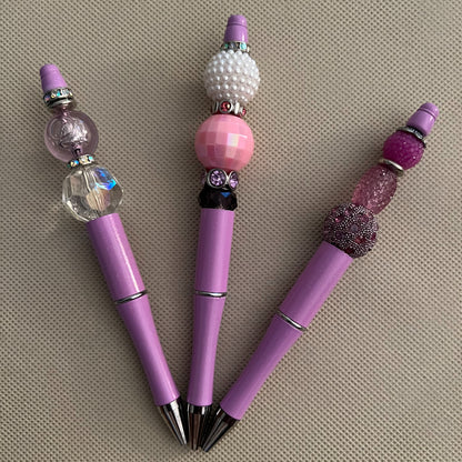 purple beaded pen | Lilac