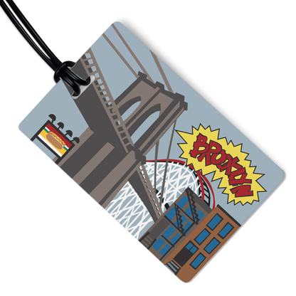 R. Nichols Travel-Themed Luggage Tag | Brooklyn