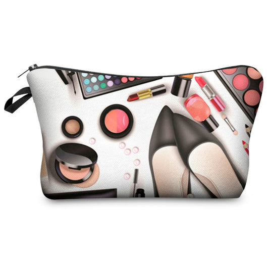 graphic cosmetic bag | Black Shoes