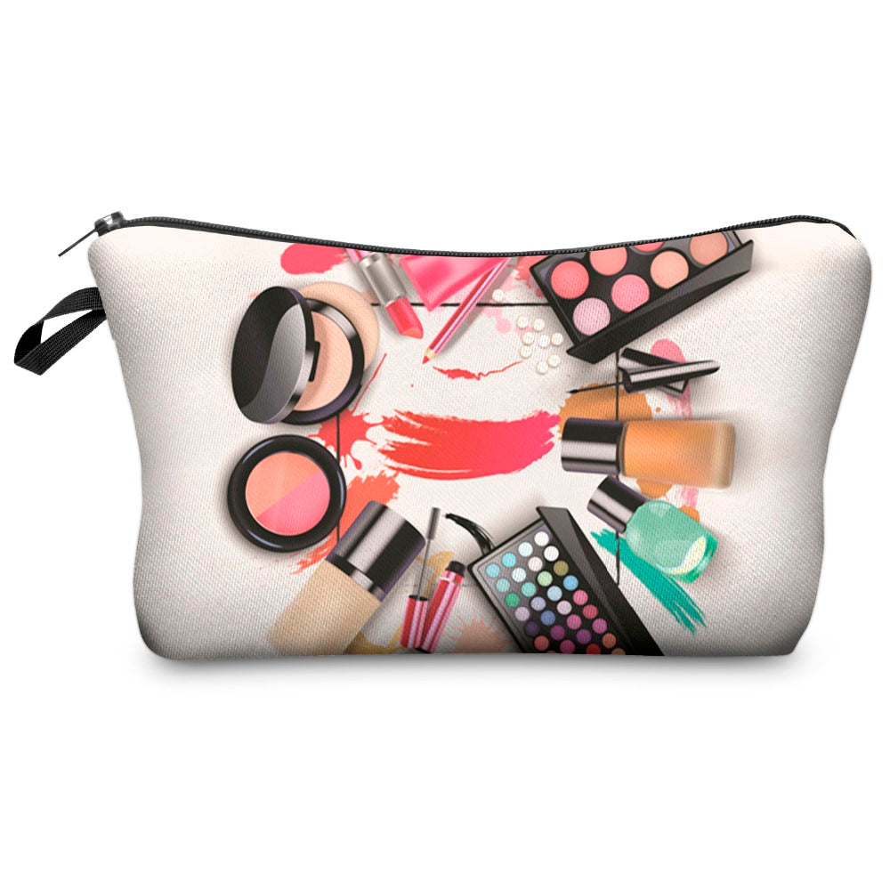 graphic cosmetic bag | Makeup
